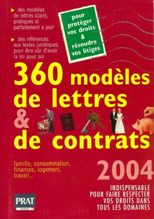 360 modèles de lettres et de contrats édition 2004 - Collectif